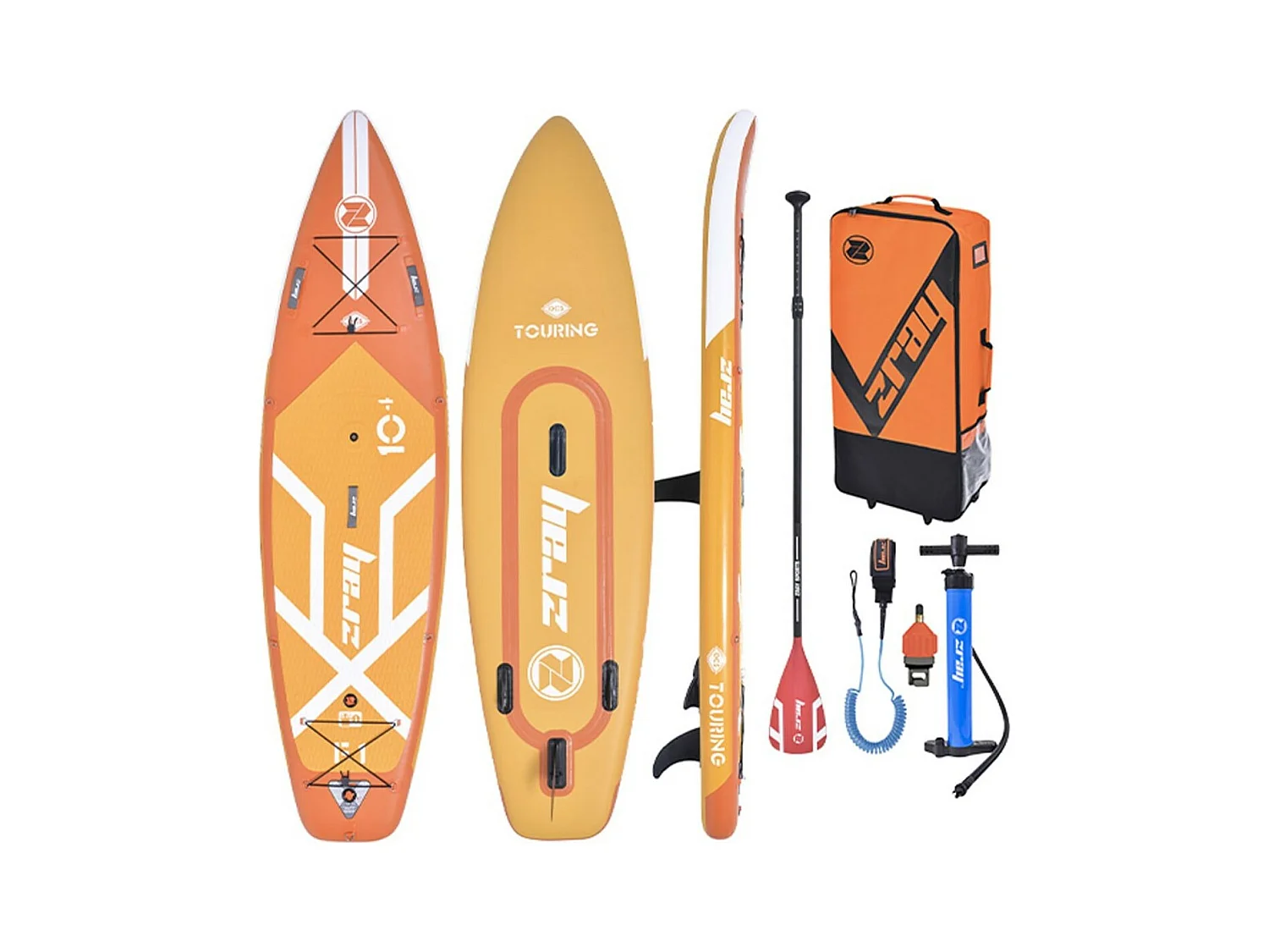 SUP Paddle Touring Fury 10'4 Zray - 315x84x15cm - DS Fusione a doppio strato + doppia camera + opzione windSUP - Confezione completa