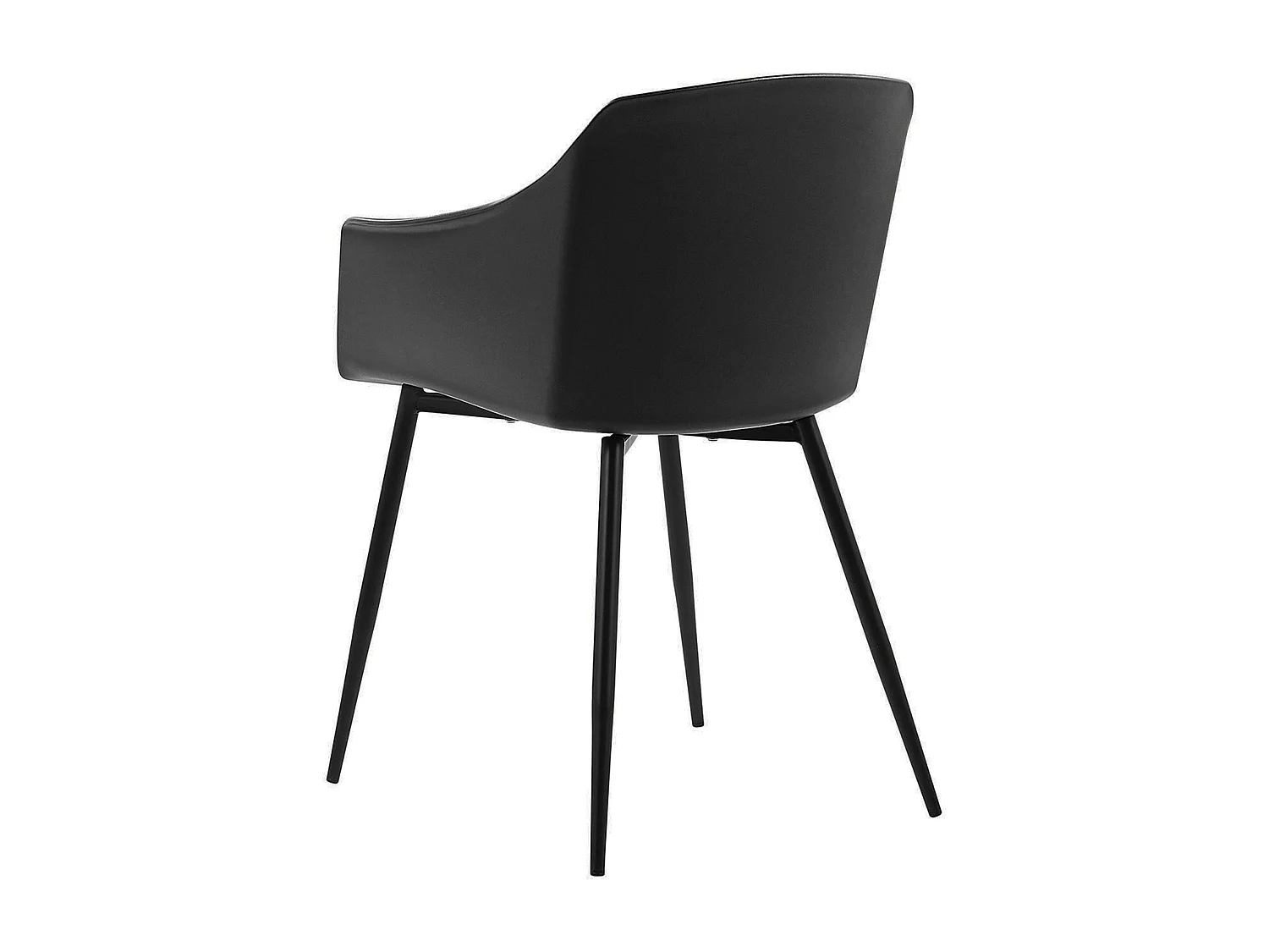 Lot de 2 chaises de salle à manger FONDA Noir