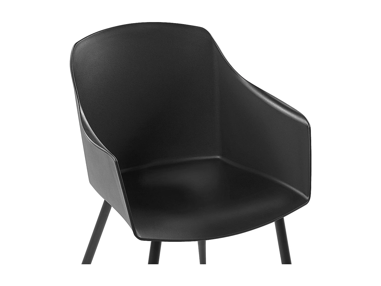 Lot de 2 chaises de salle à manger FONDA Noir