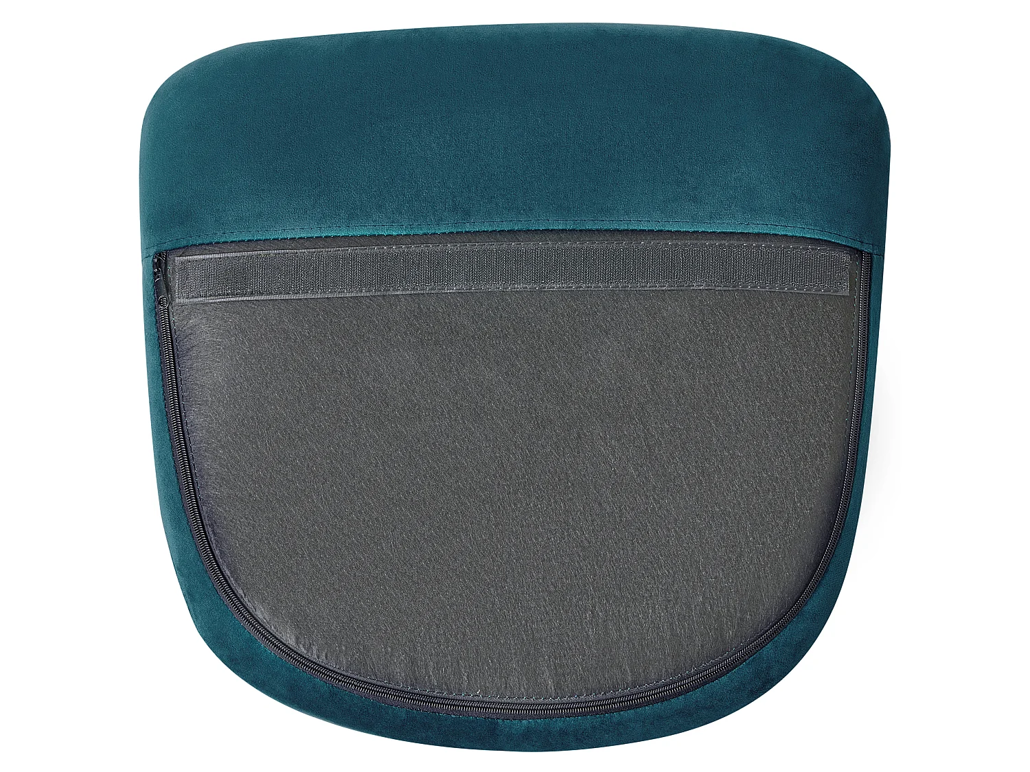 Fauteuil à bascule ELLAN Velours Bleu azur