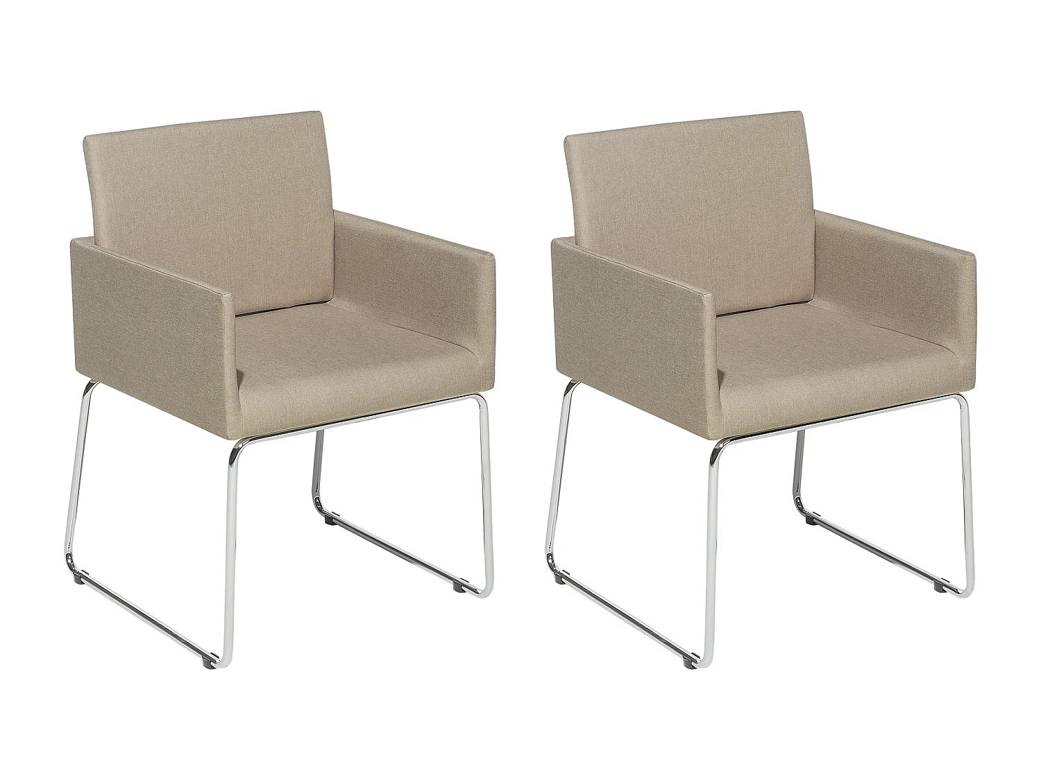 Set van 2 eetkamerstoelen GOMEZ Beige