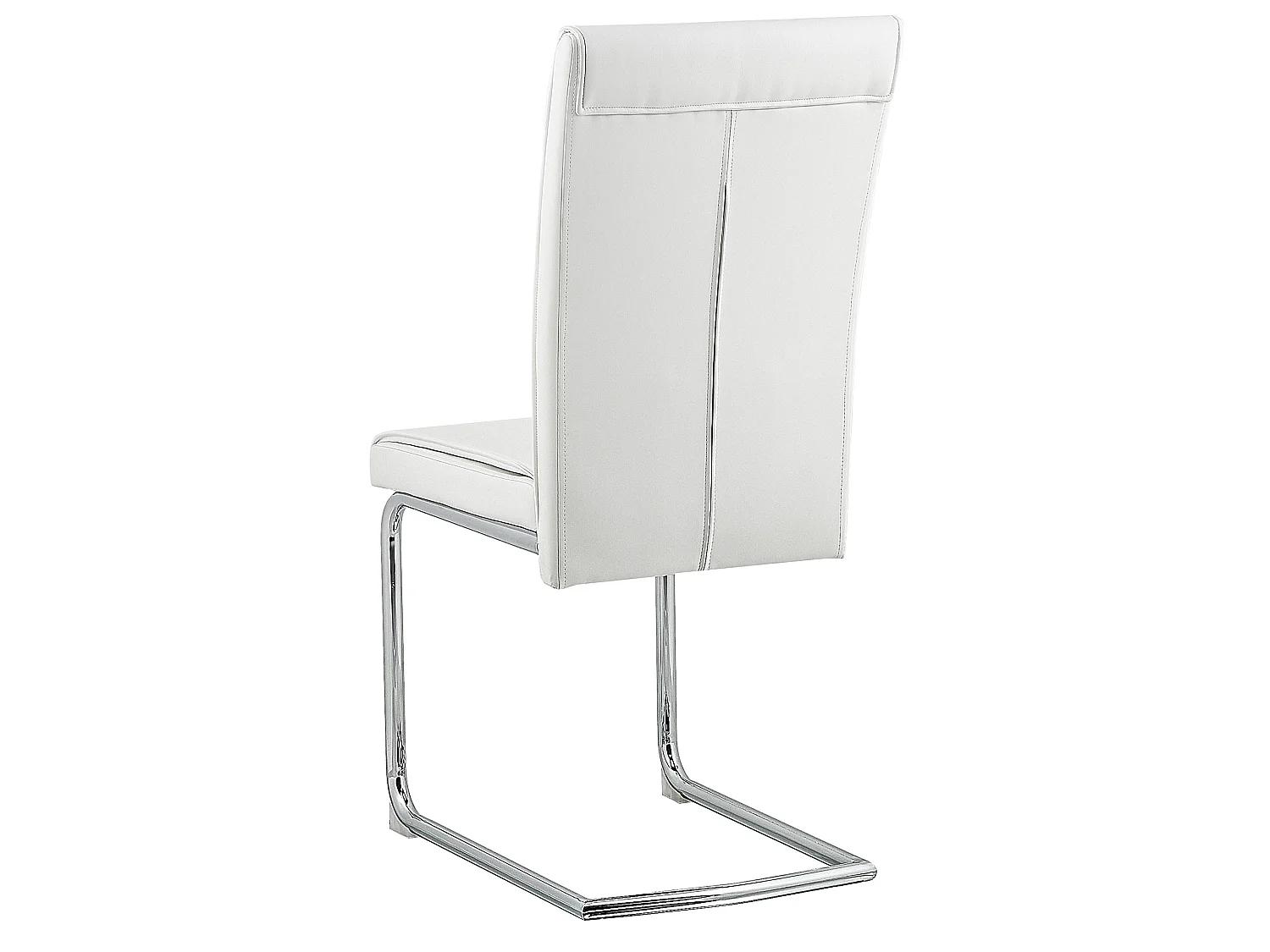 Set van 2 eetkamerstoelen ROVARD Kunstleer Gebroken wit