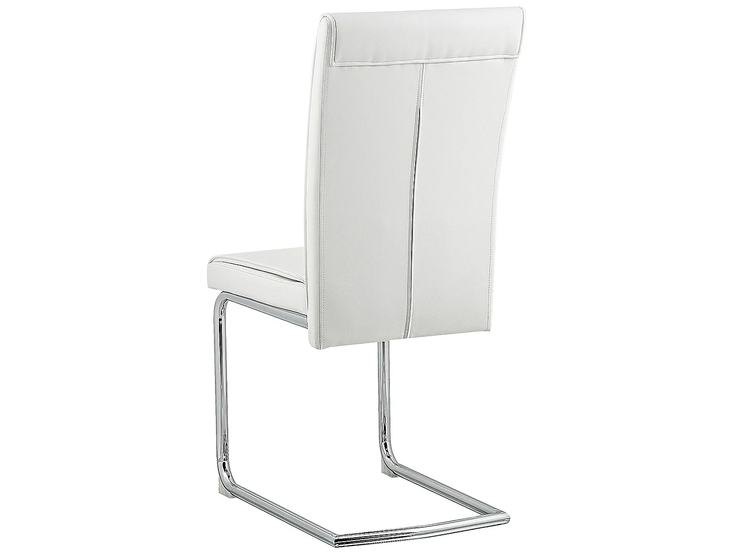 Set van 2 eetkamerstoelen ROVARD Kunstleer Gebroken wit