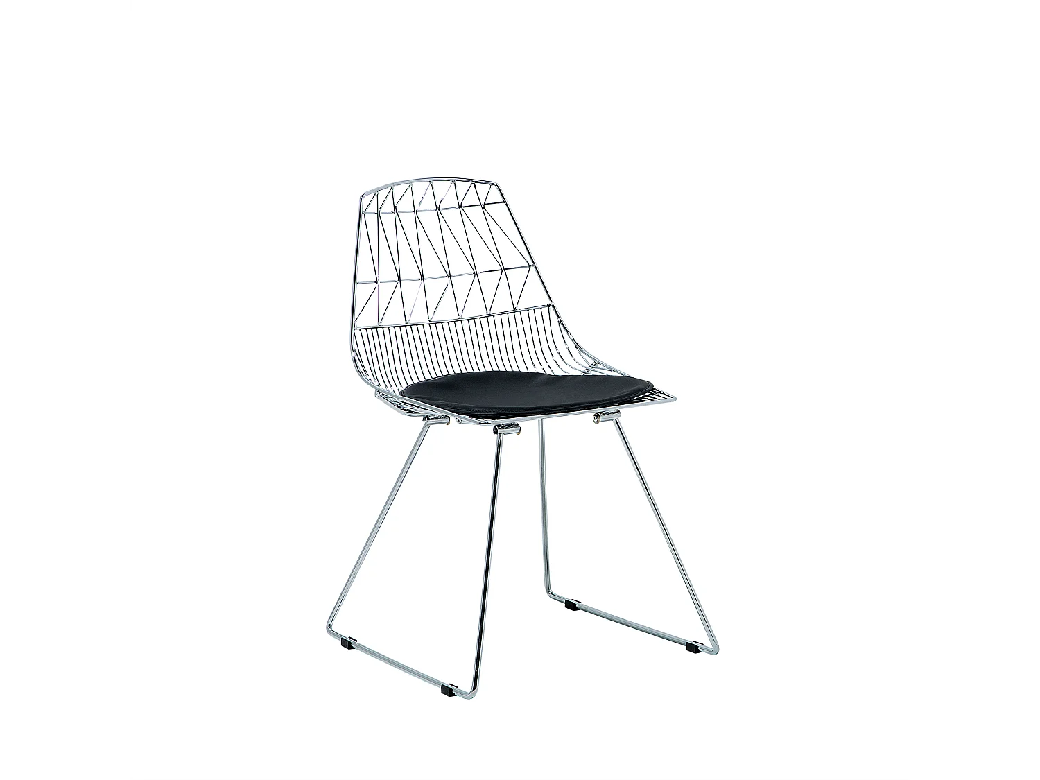 Set van 2 eetkamerstoelen HARLAN Metaal Zilver