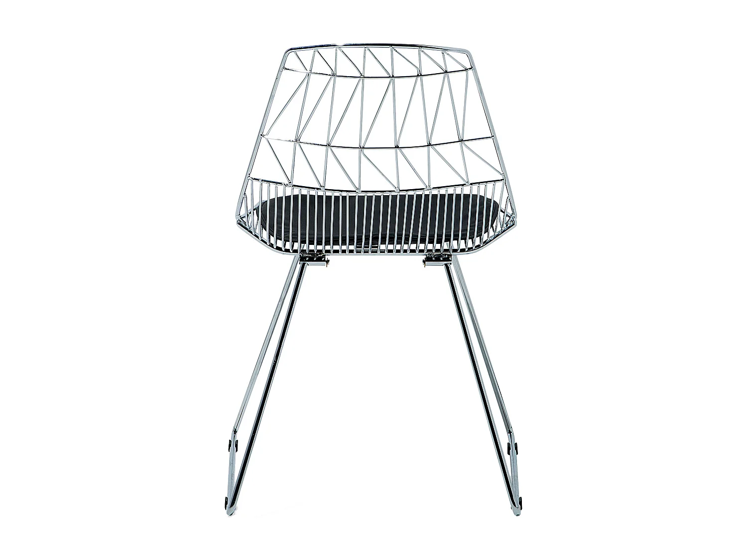 Set van 2 eetkamerstoelen HARLAN Metaal Zilver