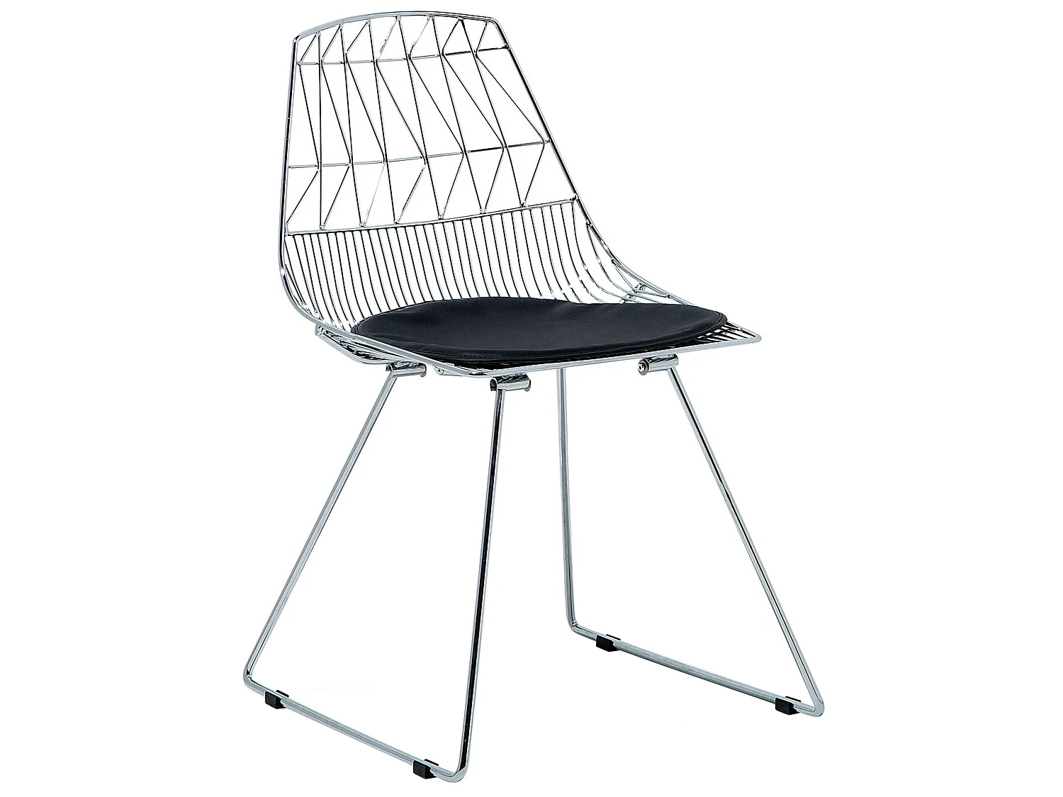 Set van 2 eetkamerstoelen HARLAN Metaal Zilver