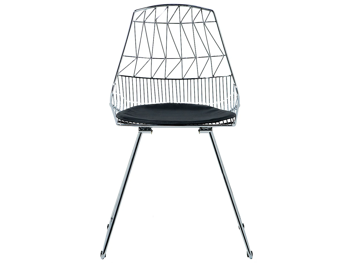 Set van 2 eetkamerstoelen HARLAN Metaal Zilver