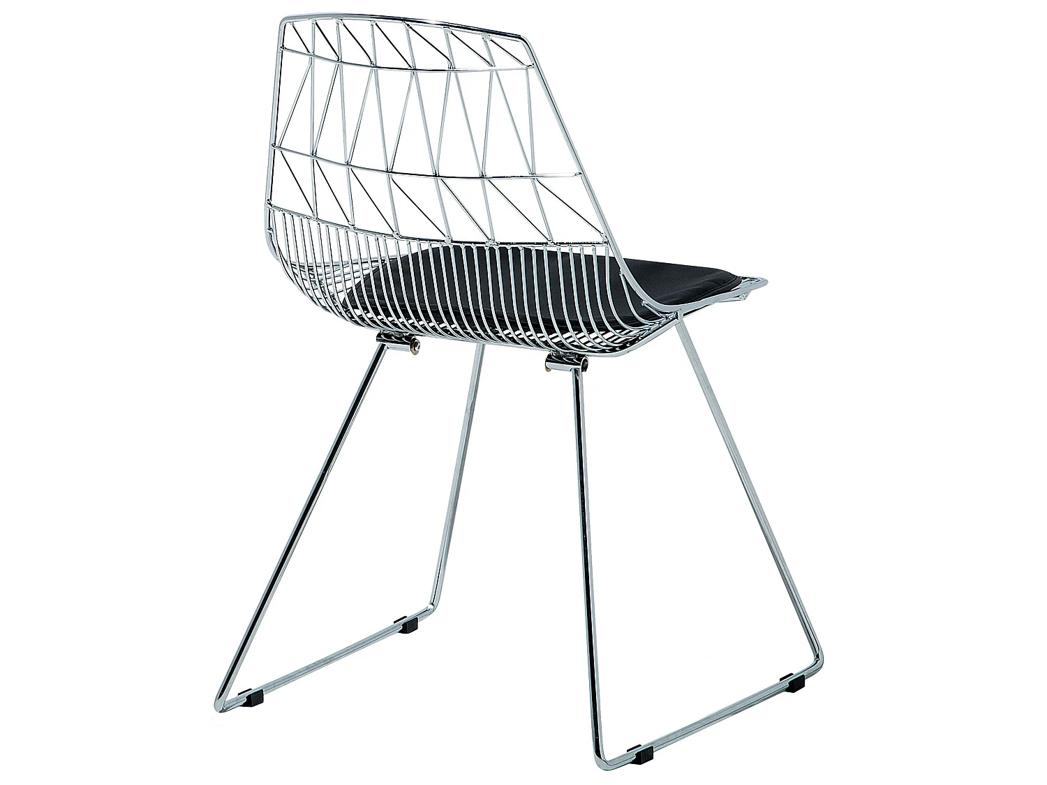 Set van 2 eetkamerstoelen HARLAN Metaal Zilver