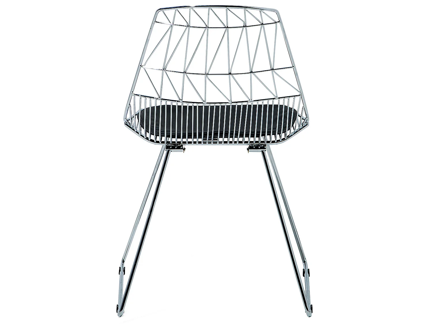 Set van 2 eetkamerstoelen HARLAN Metaal Zilver