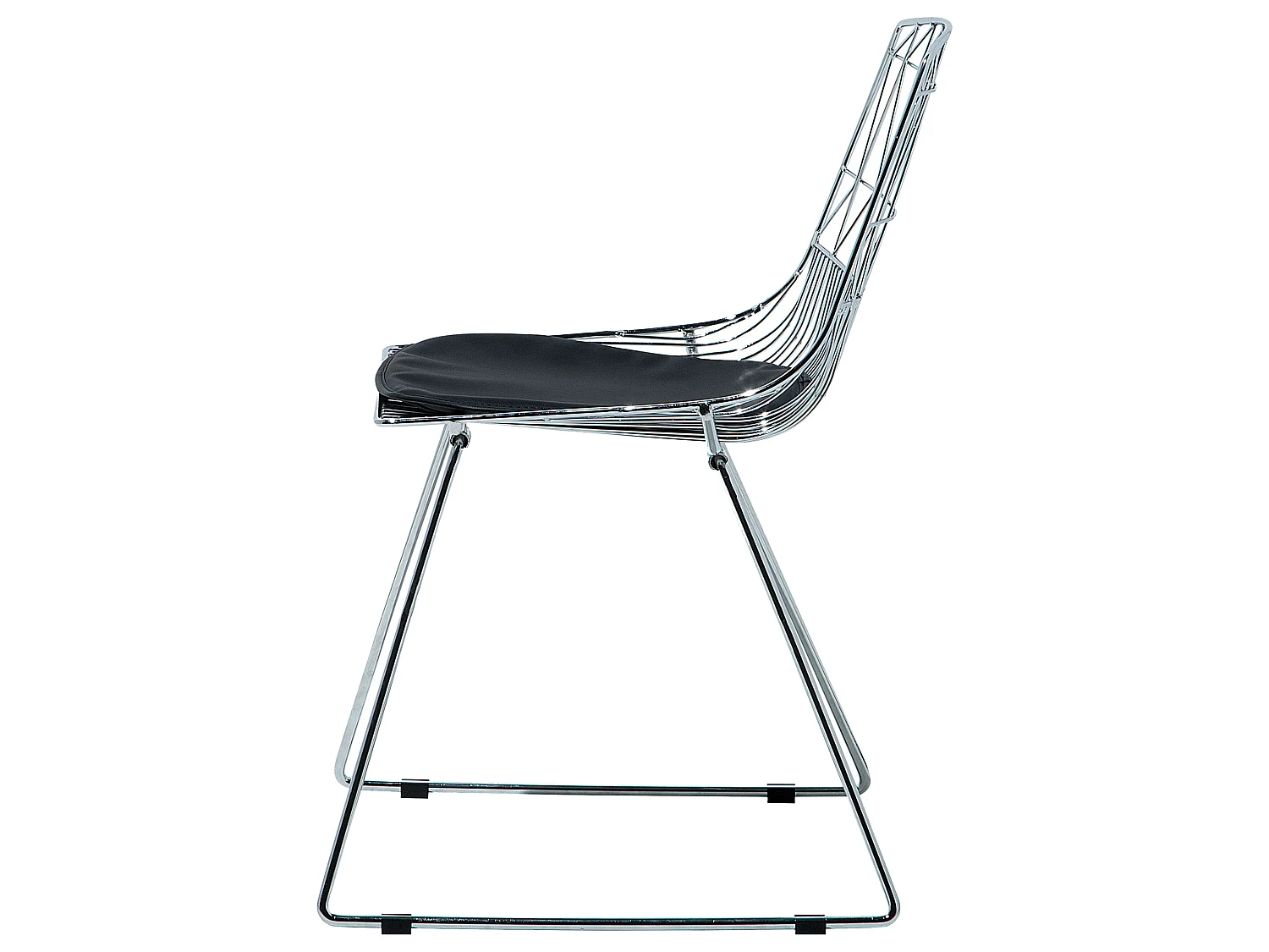 Set van 2 eetkamerstoelen HARLAN Metaal Zilver