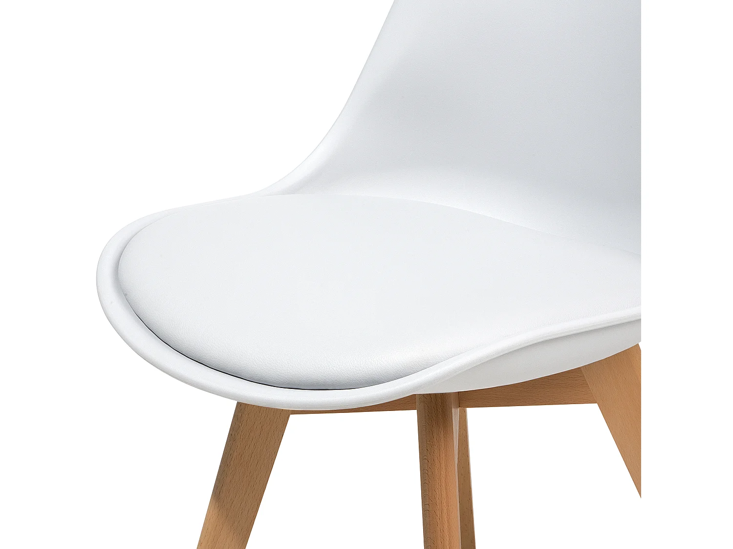 Lot de 2 chaises de salle à manger DAKOTA II Blanc
