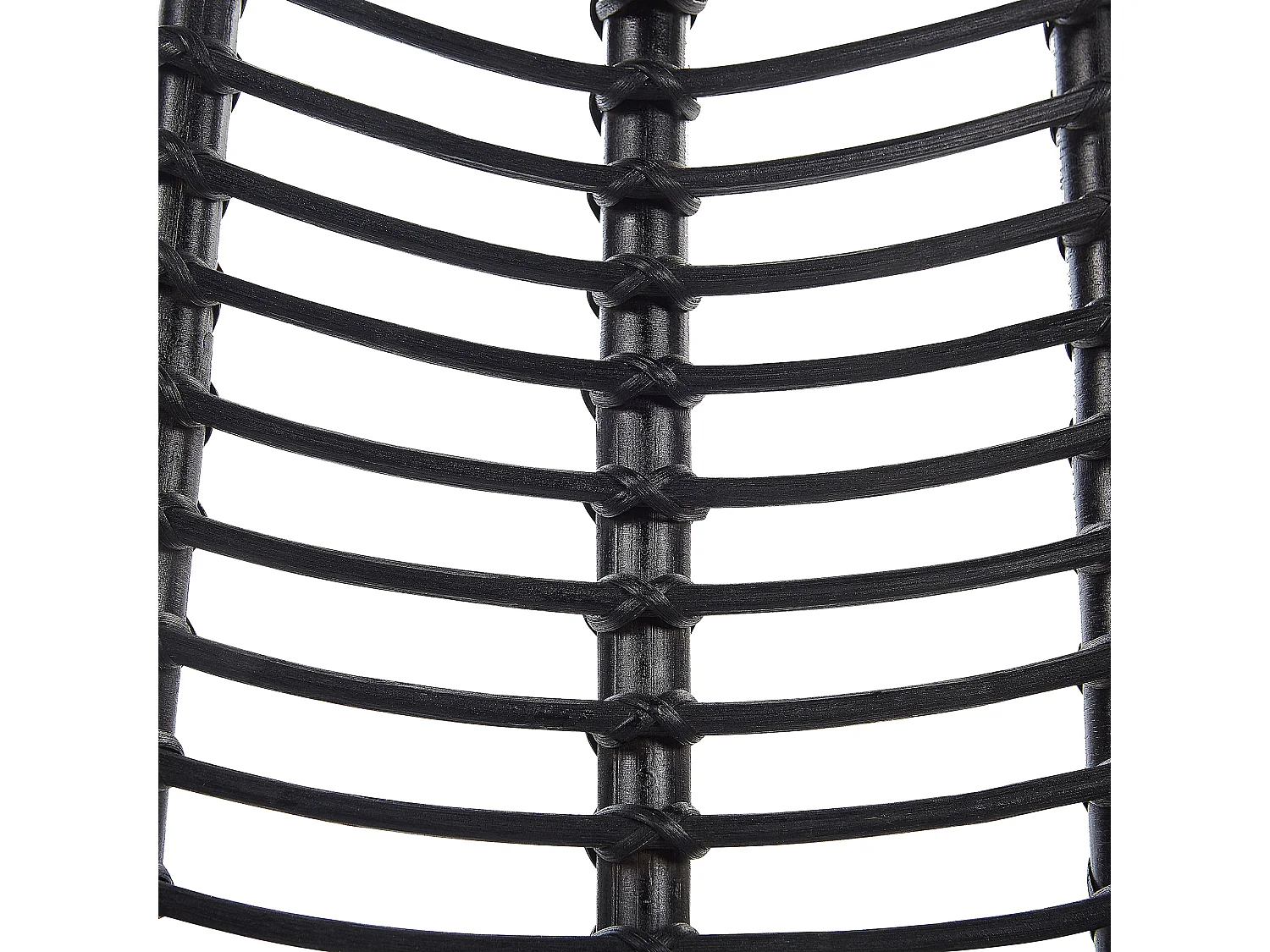 Krzesło do jadalni CANORA Rattan Czarny