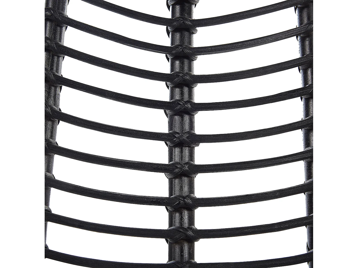 Chaise de salle à manger CANORA Rotin Noir