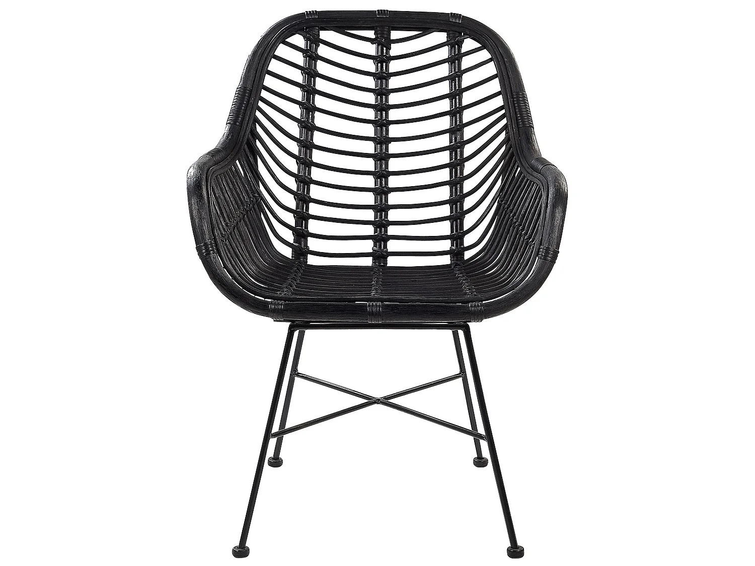 Esszimmerstuhl CANORA Rattan Schwarz