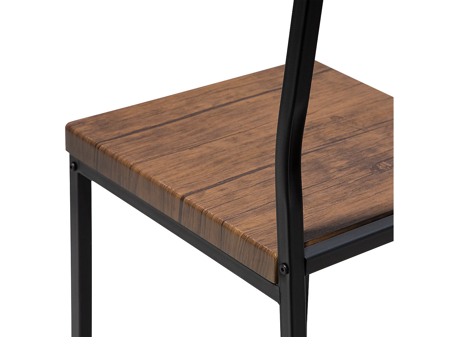 Set di 6 sedie da pranzo LAREDO Marrone/Nero