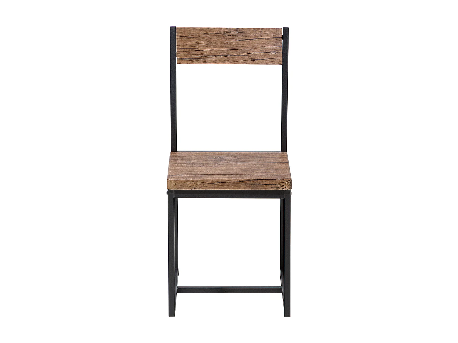 Conjunto de 4 cadeiras de jantar LAREDO Castanho/Preto