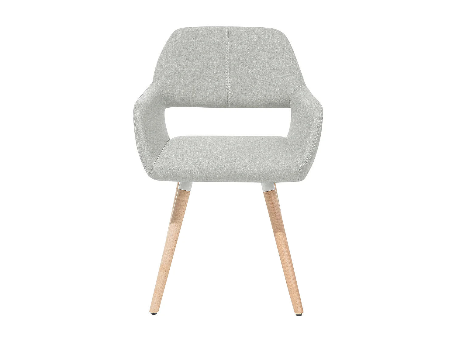 Lot de 2 chaises de salle à manger CHICAGO Gris clair