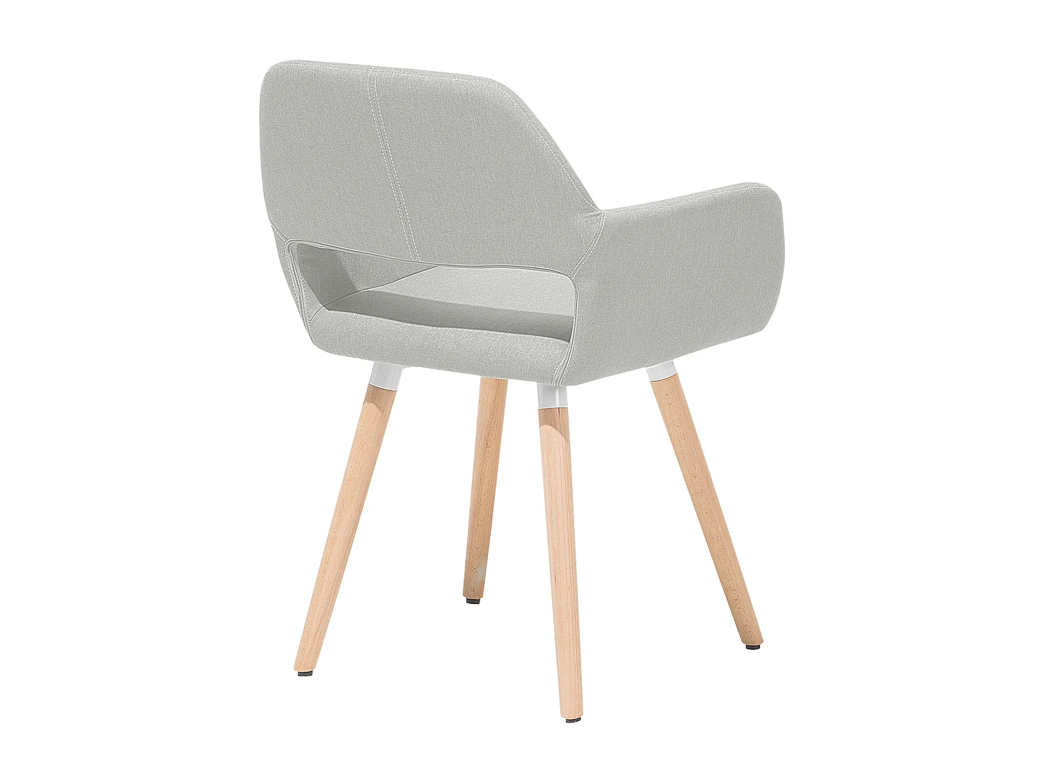 Lot de 2 chaises de salle à manger CHICAGO Gris clair