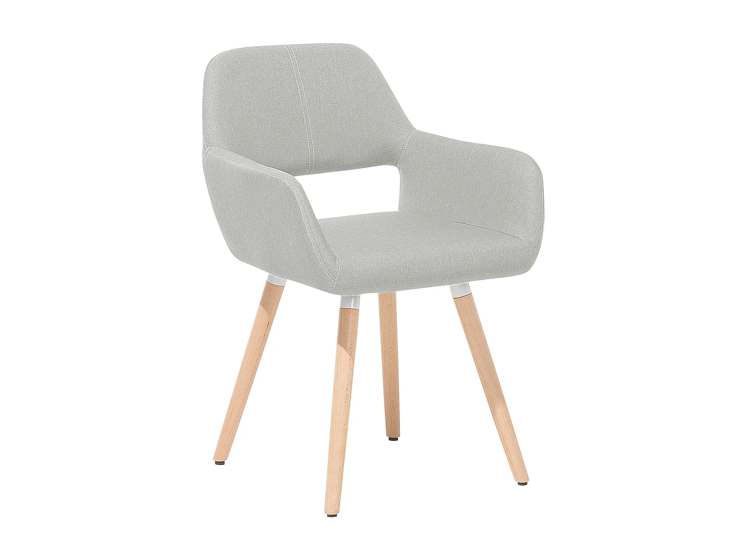 Lot de 2 chaises de salle à manger CHICAGO Gris clair