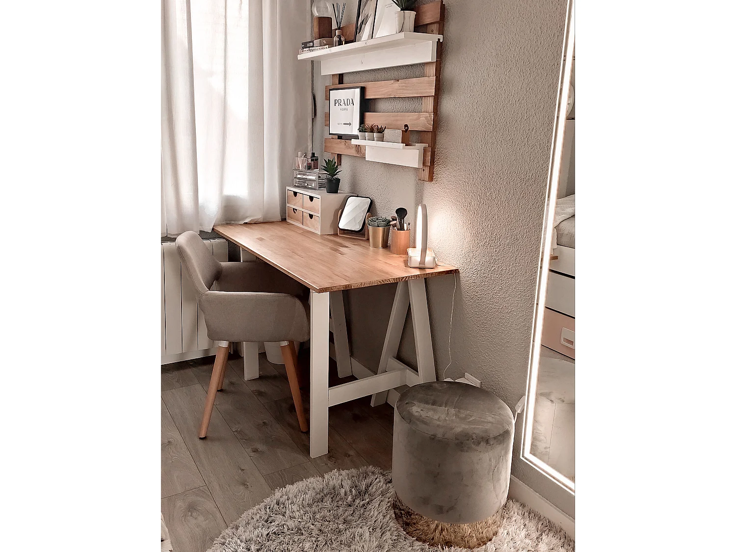 Set van 2 eetkamerstoelen CHICAGO Lichtgrijs