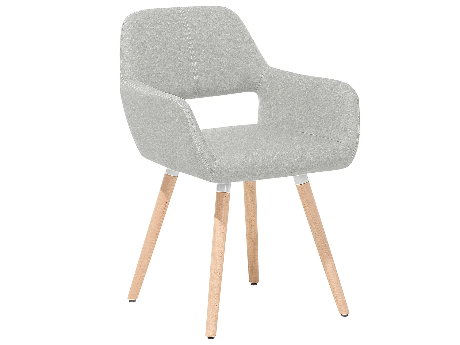 Lot de 2 chaises de salle à manger CHICAGO Gris clair