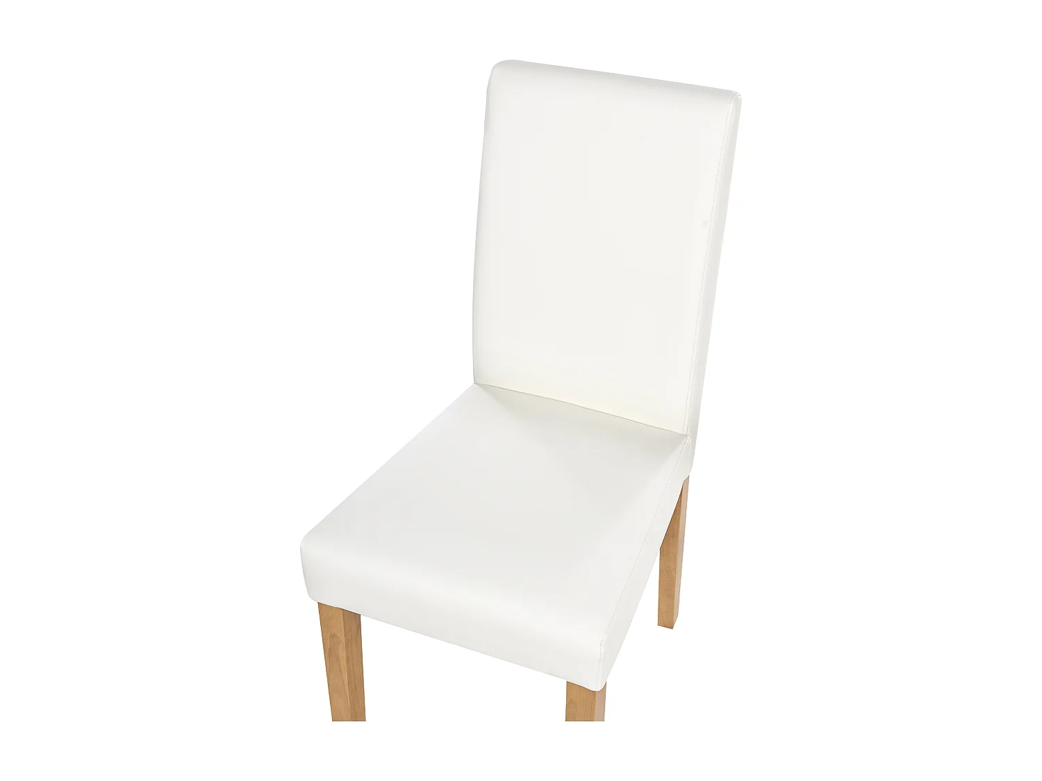 Lot de 2 chaises de salle à manger BROADWAY Cuir PU Blanc