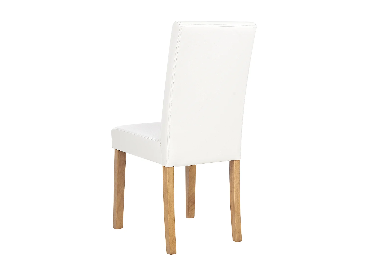 Lot de 2 chaises de salle à manger BROADWAY Cuir PU Blanc