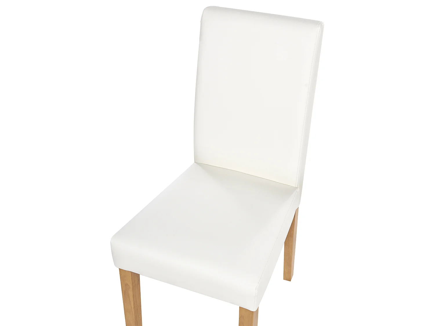 Lot de 2 chaises de salle à manger BROADWAY Cuir PU Blanc