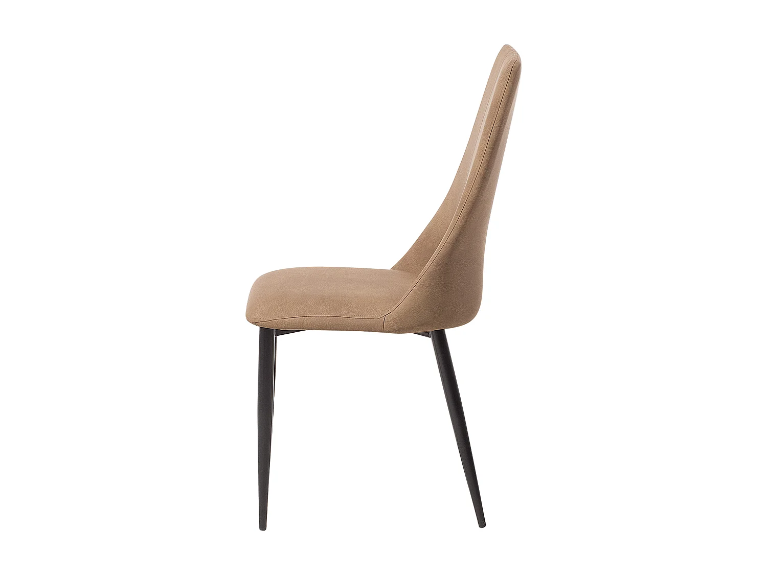 Set di 2 sedie da pranzo CLAYTON Pelle sintetica Marrone dorato