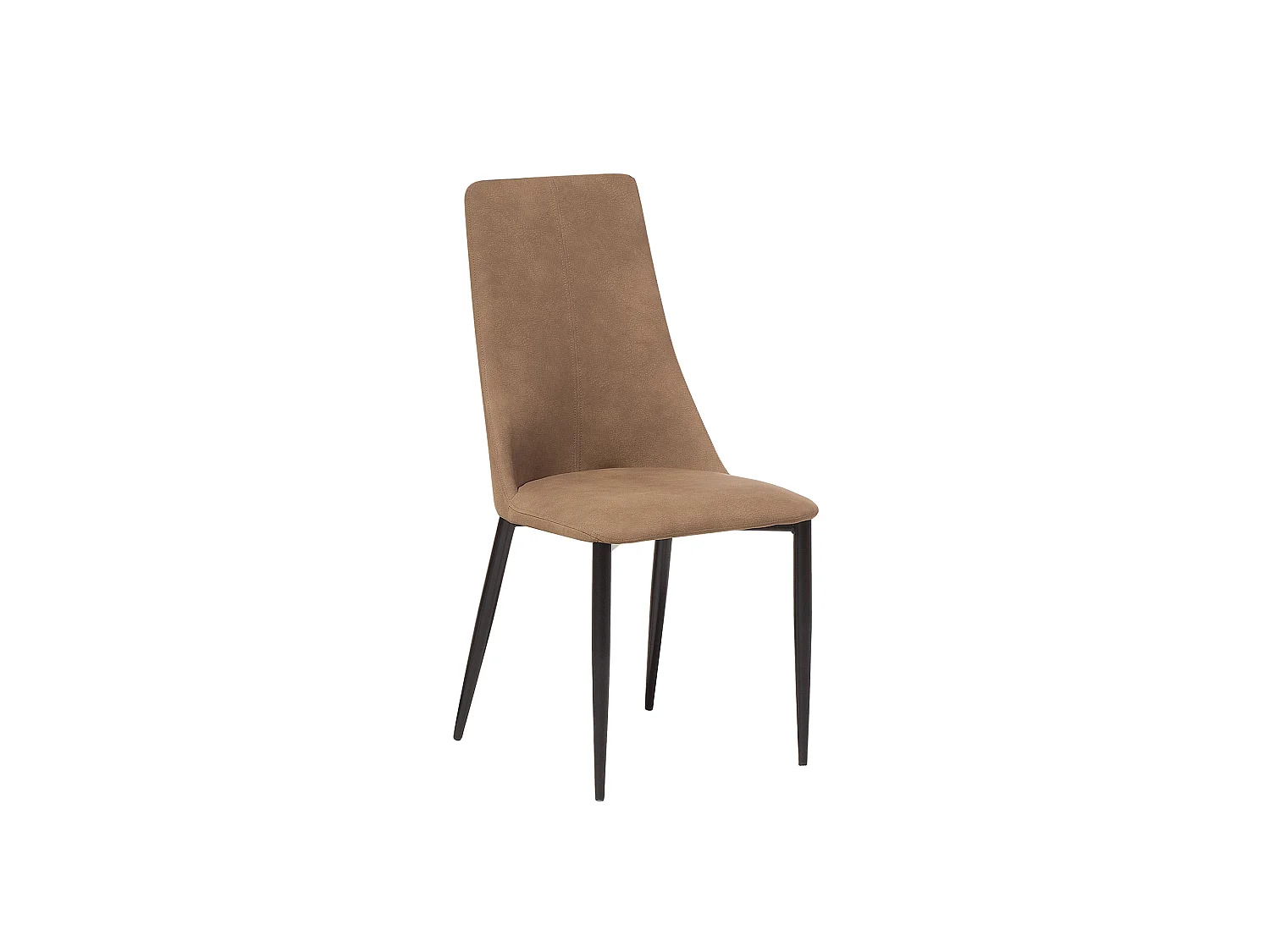 Lot de 2 chaises de salle à manger CLAYTON Cuir PU Marron doré