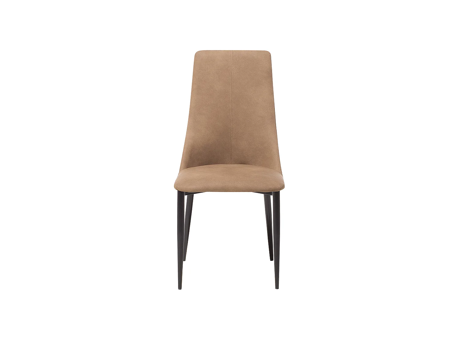 Lot de 2 chaises de salle à manger CLAYTON Cuir PU Marron doré