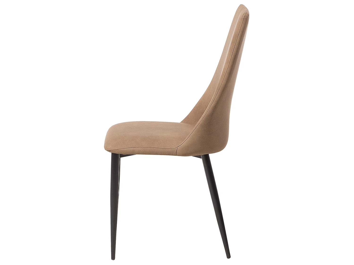 Lot de 2 chaises de salle à manger CLAYTON Cuir PU Marron doré