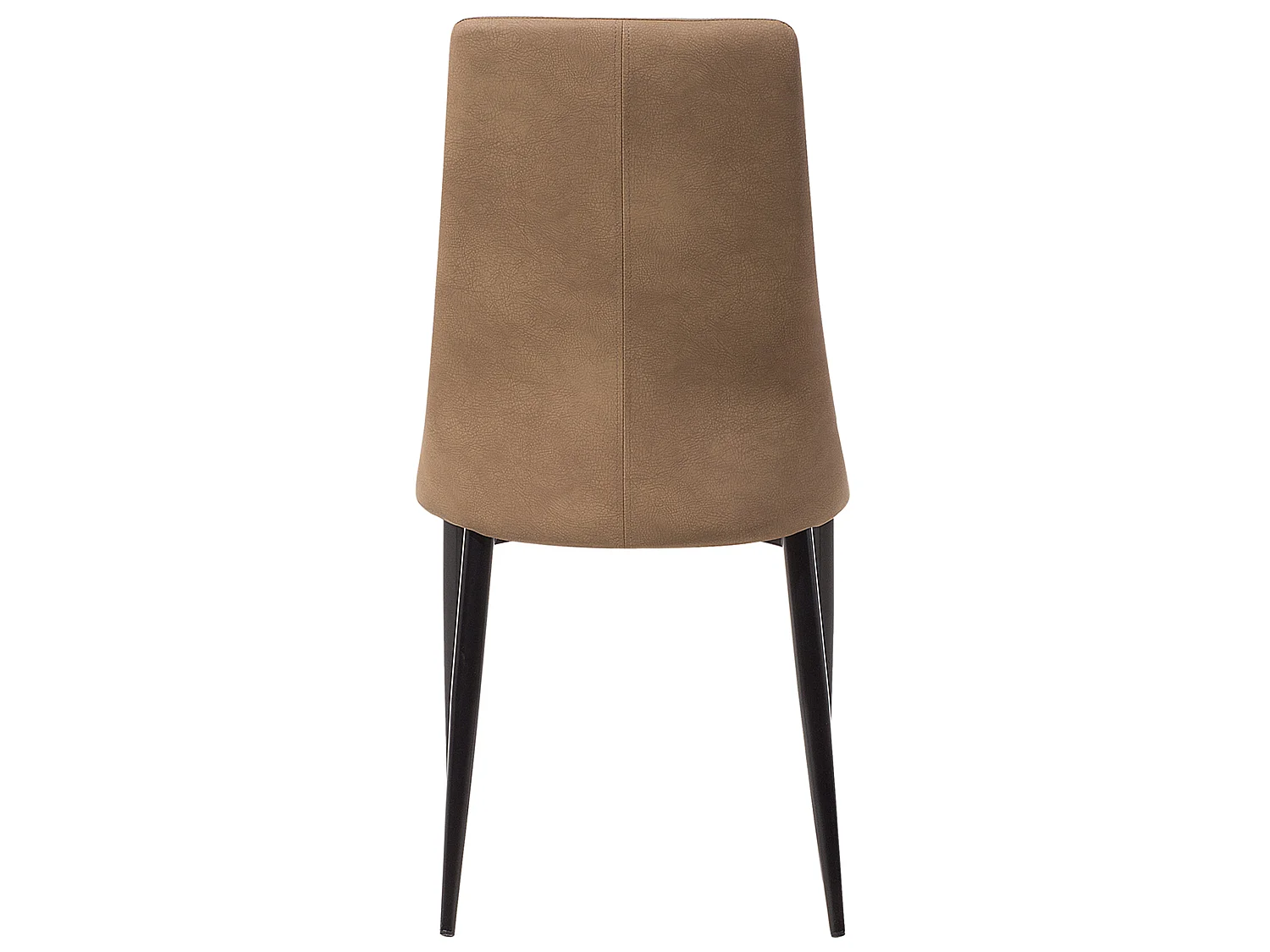 Lot de 2 chaises de salle à manger CLAYTON Cuir PU Marron doré