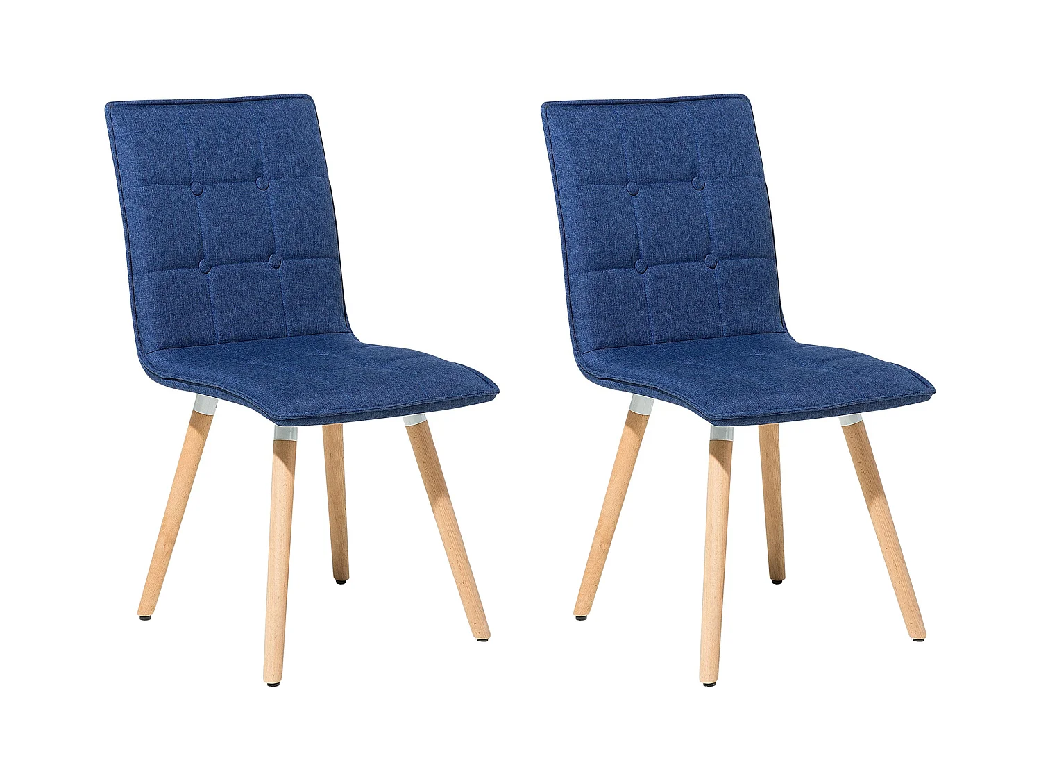 Lot de 2 chaises de salle à manger BROOKLYN Bleu marine