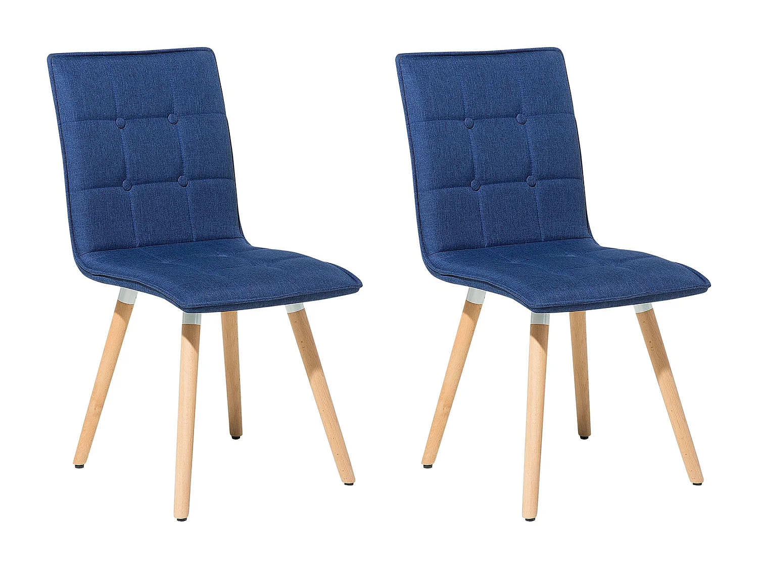 Lot de 2 chaises de salle à manger BROOKLYN Bleu marine