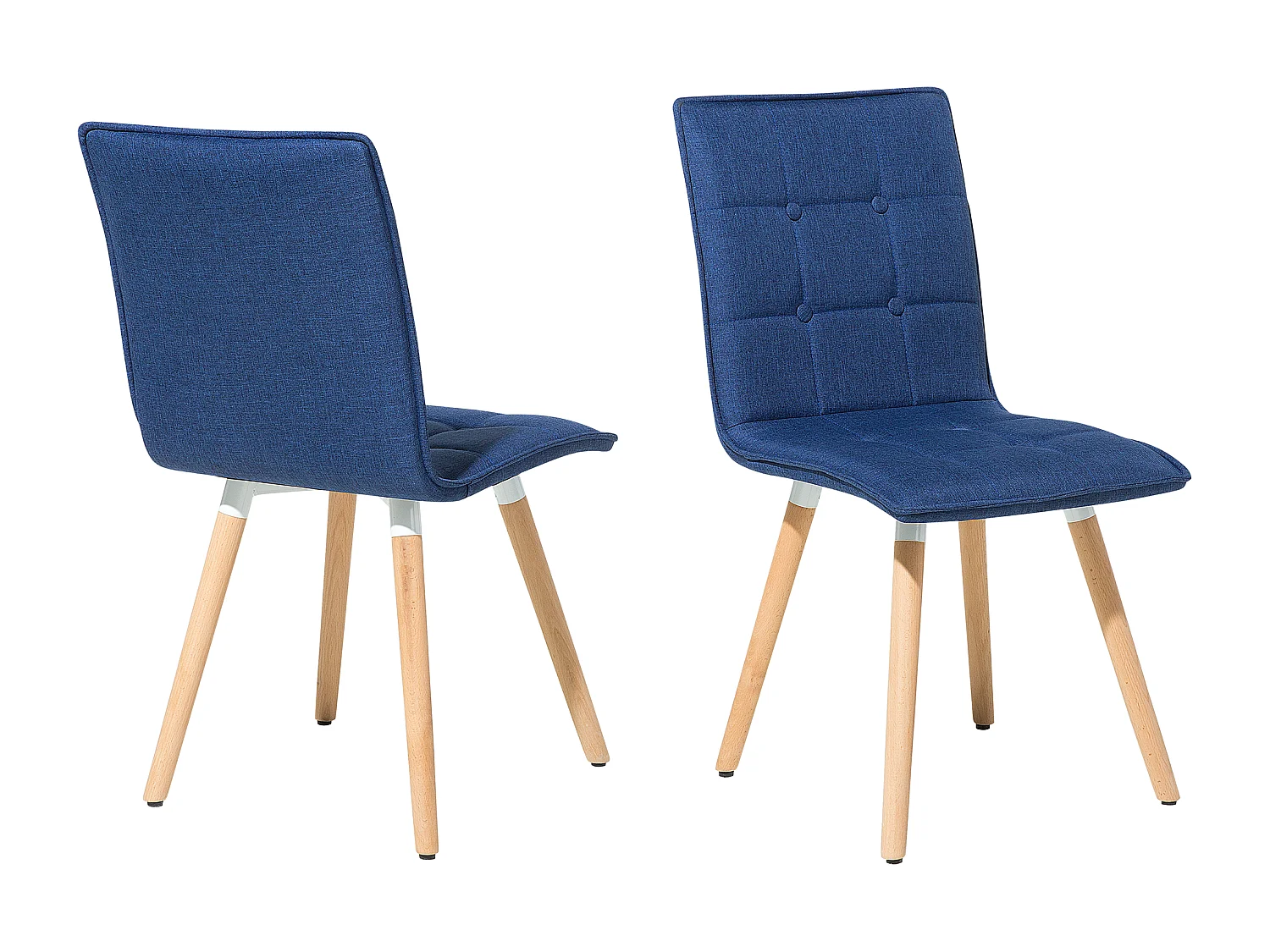 Set van 2 eetkamerstoelen BROOKLYN Marineblauw