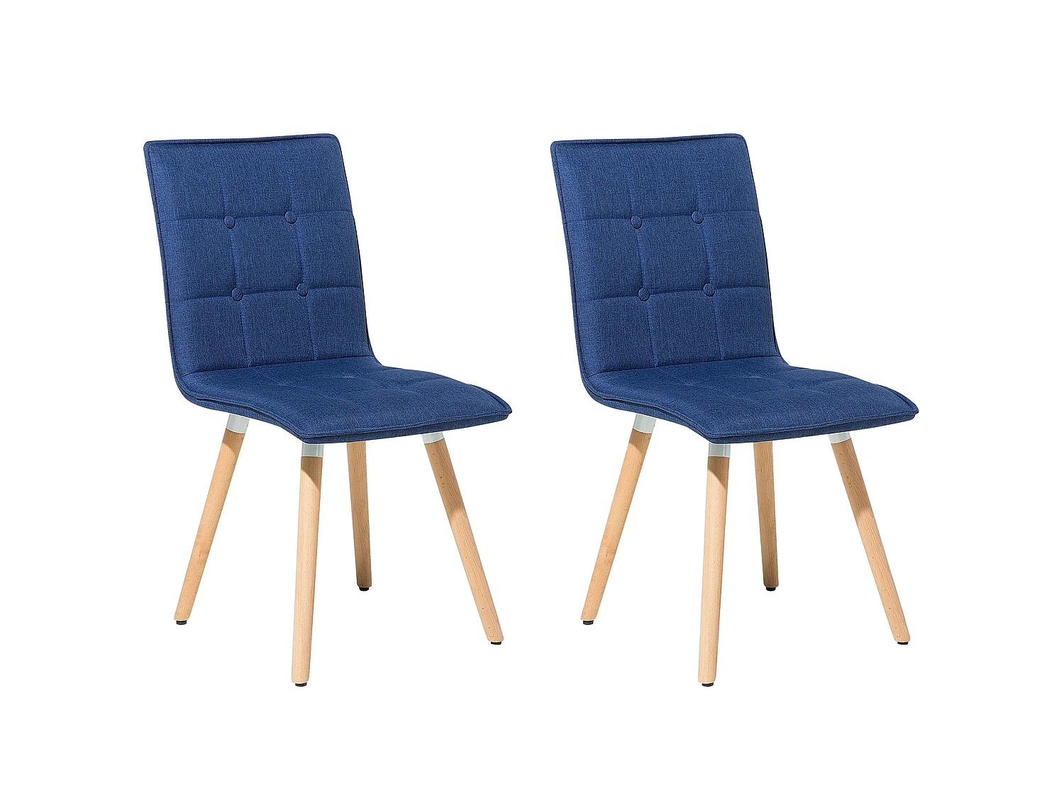 Set van 2 eetkamerstoelen BROOKLYN Marineblauw