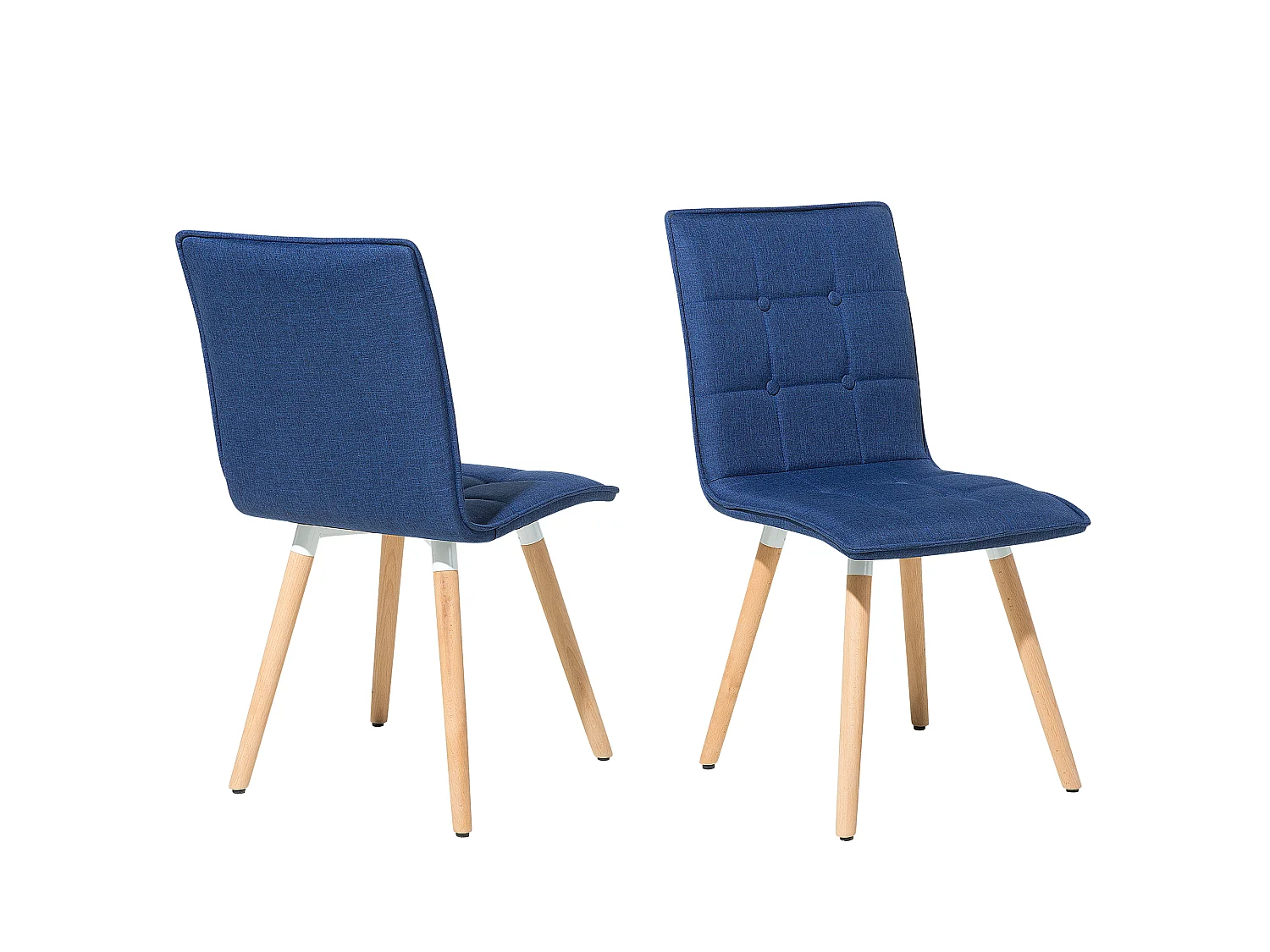 Set van 2 eetkamerstoelen BROOKLYN Marineblauw