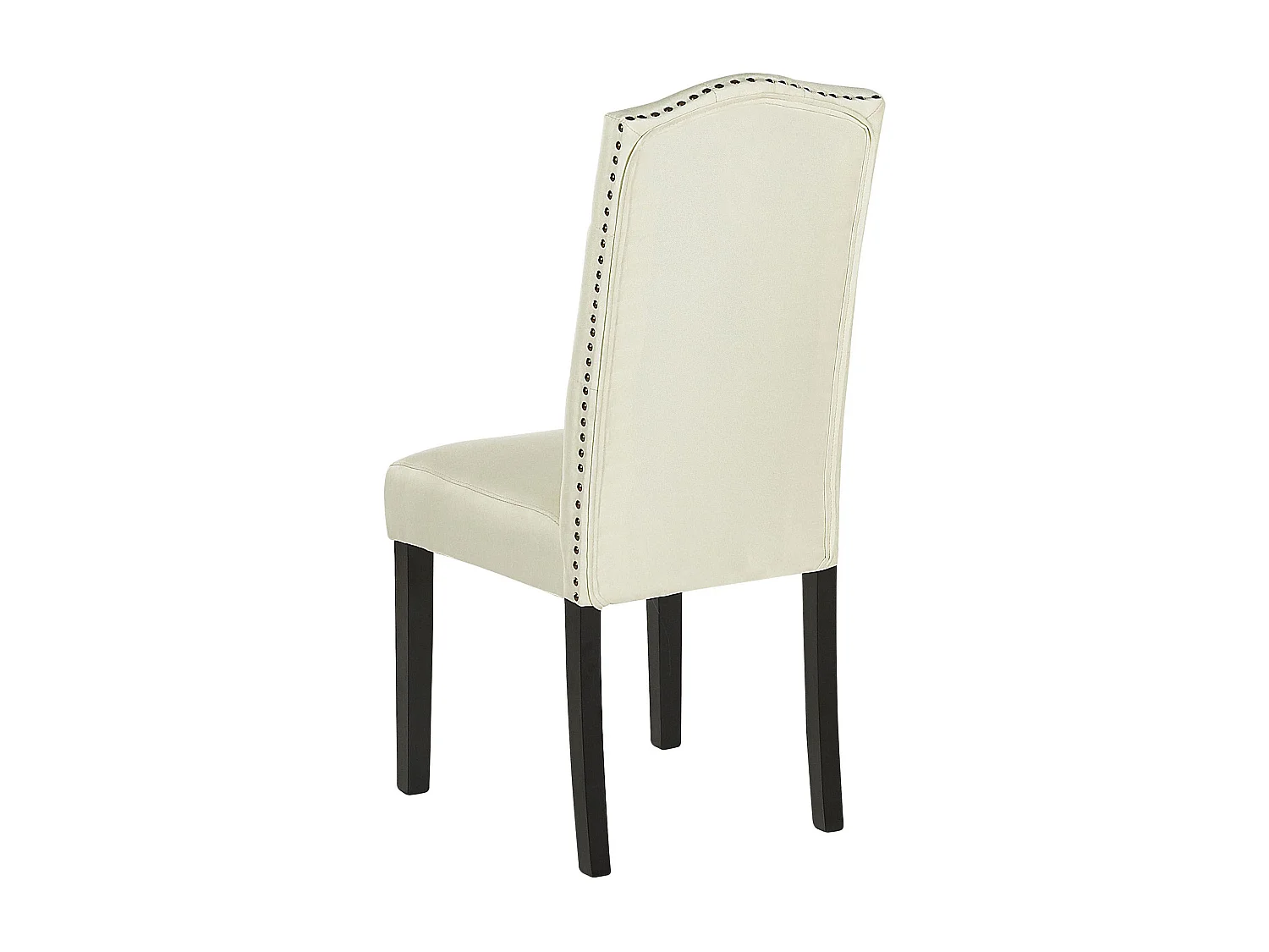 Set van 2 eetkamerstoelen SHIRLEY Stof Crème