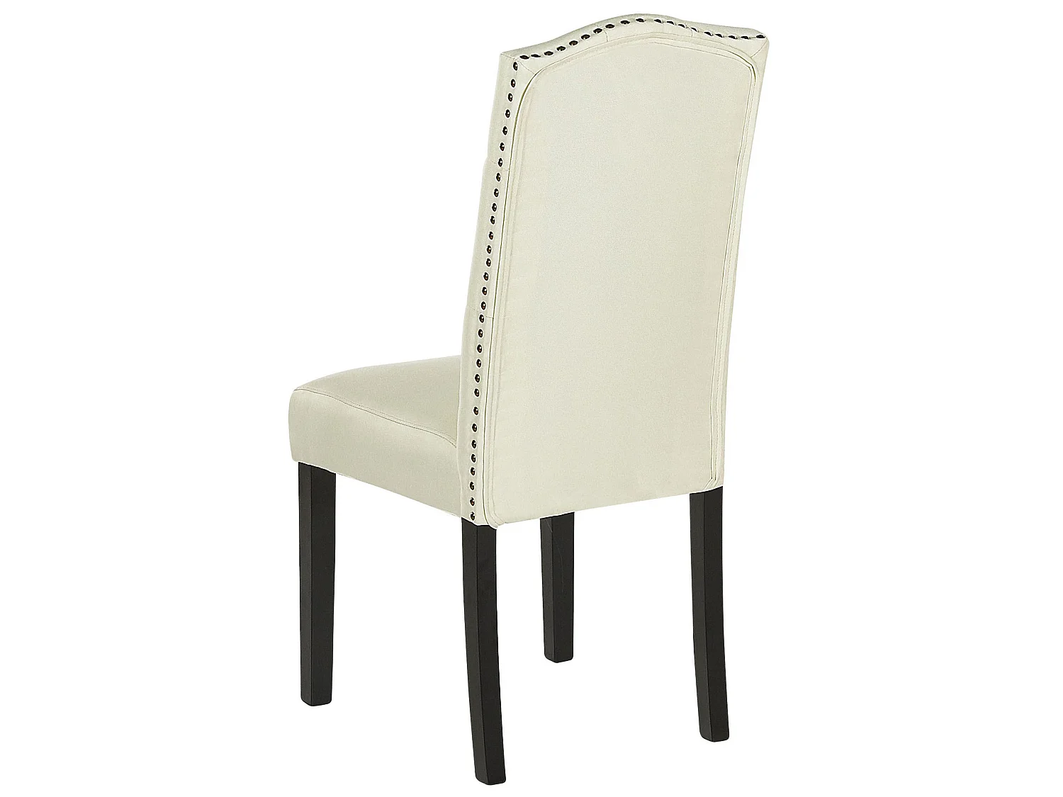 Lot de 2 chaises de salle à manger SHIRLEY Tissu Crème