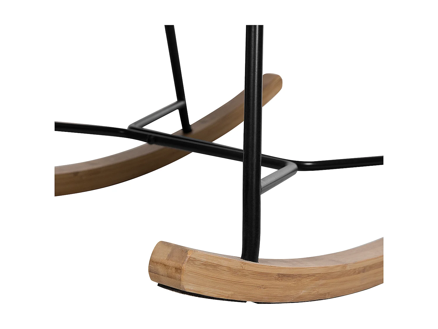 Fauteuil à bascule ARRIE Tissu Jaune