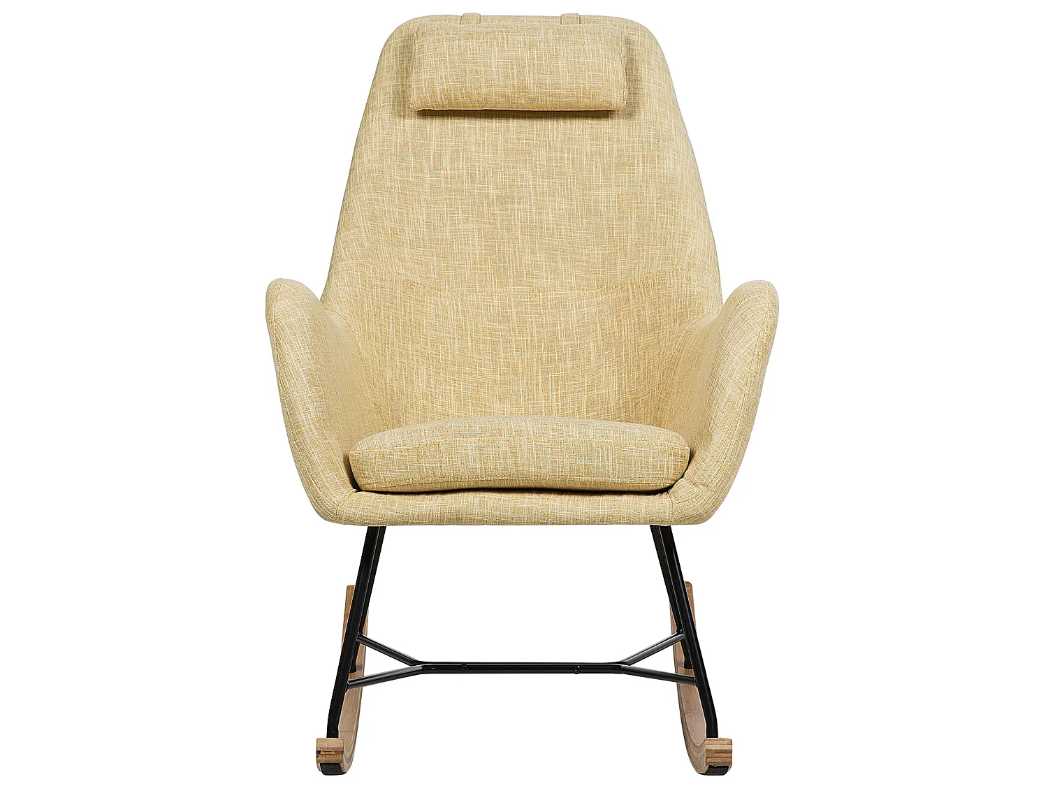 Rocking Chair ARRIE Fabric Yellow