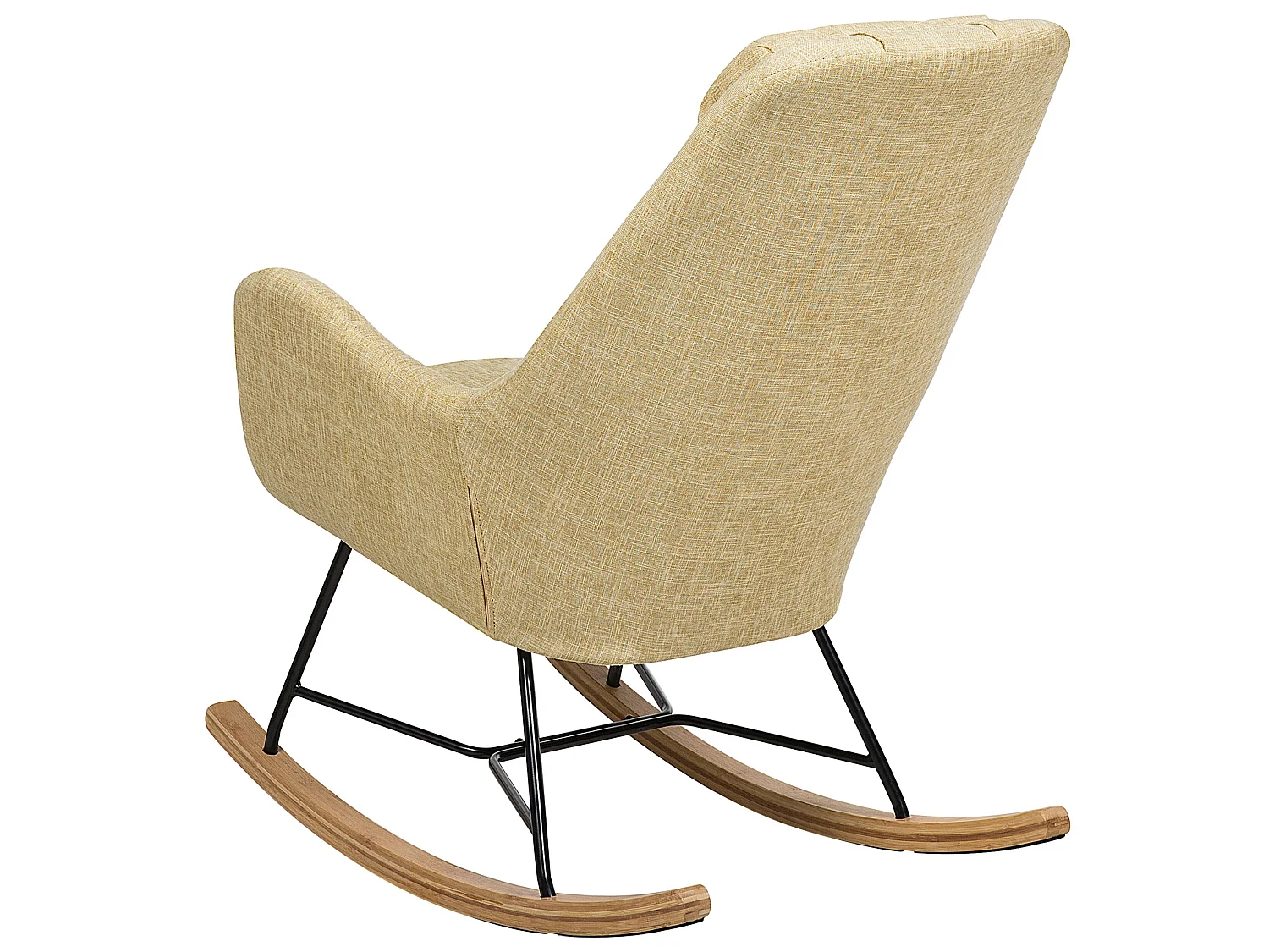 Rocking Chair ARRIE Fabric Yellow