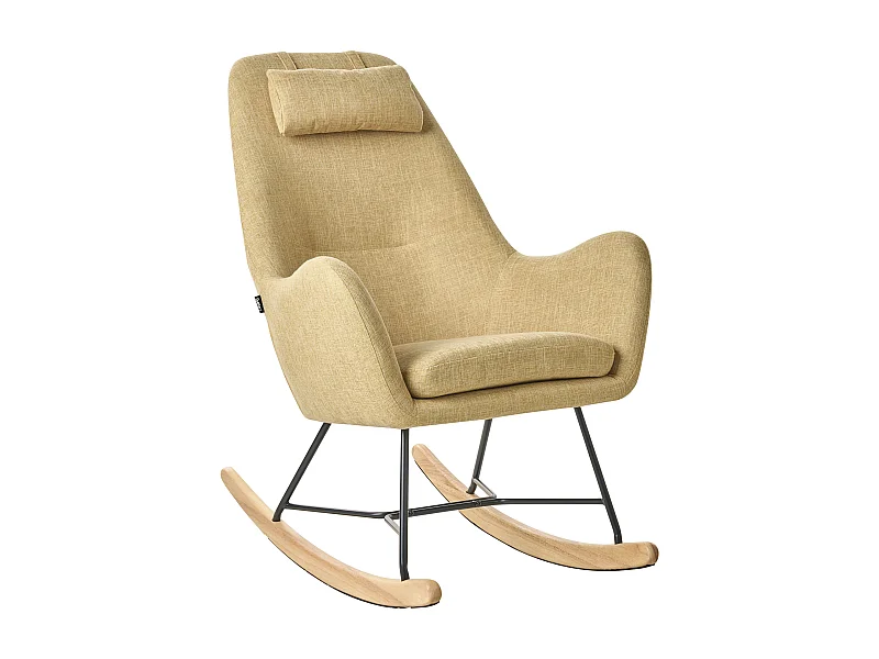 Fotel bujany ARRIE Żółty