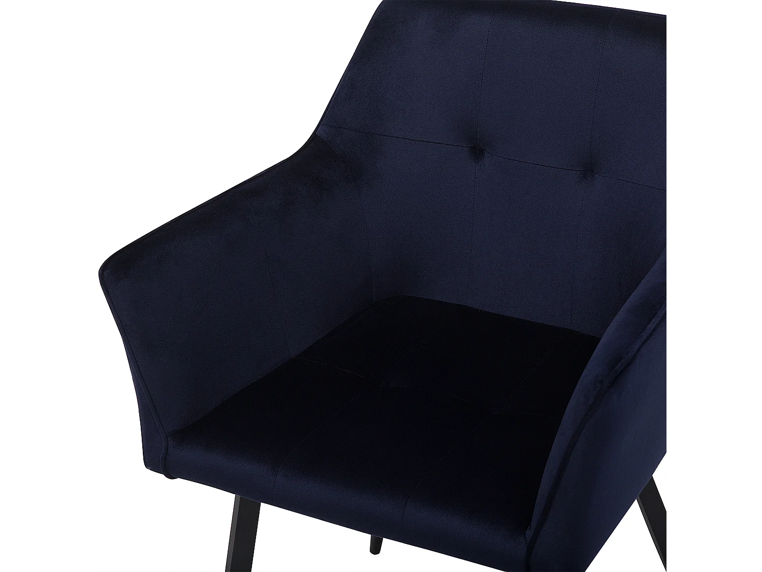 Conjunto de 2 cadeiras de jantar JASMIN Veludo Azul escuro