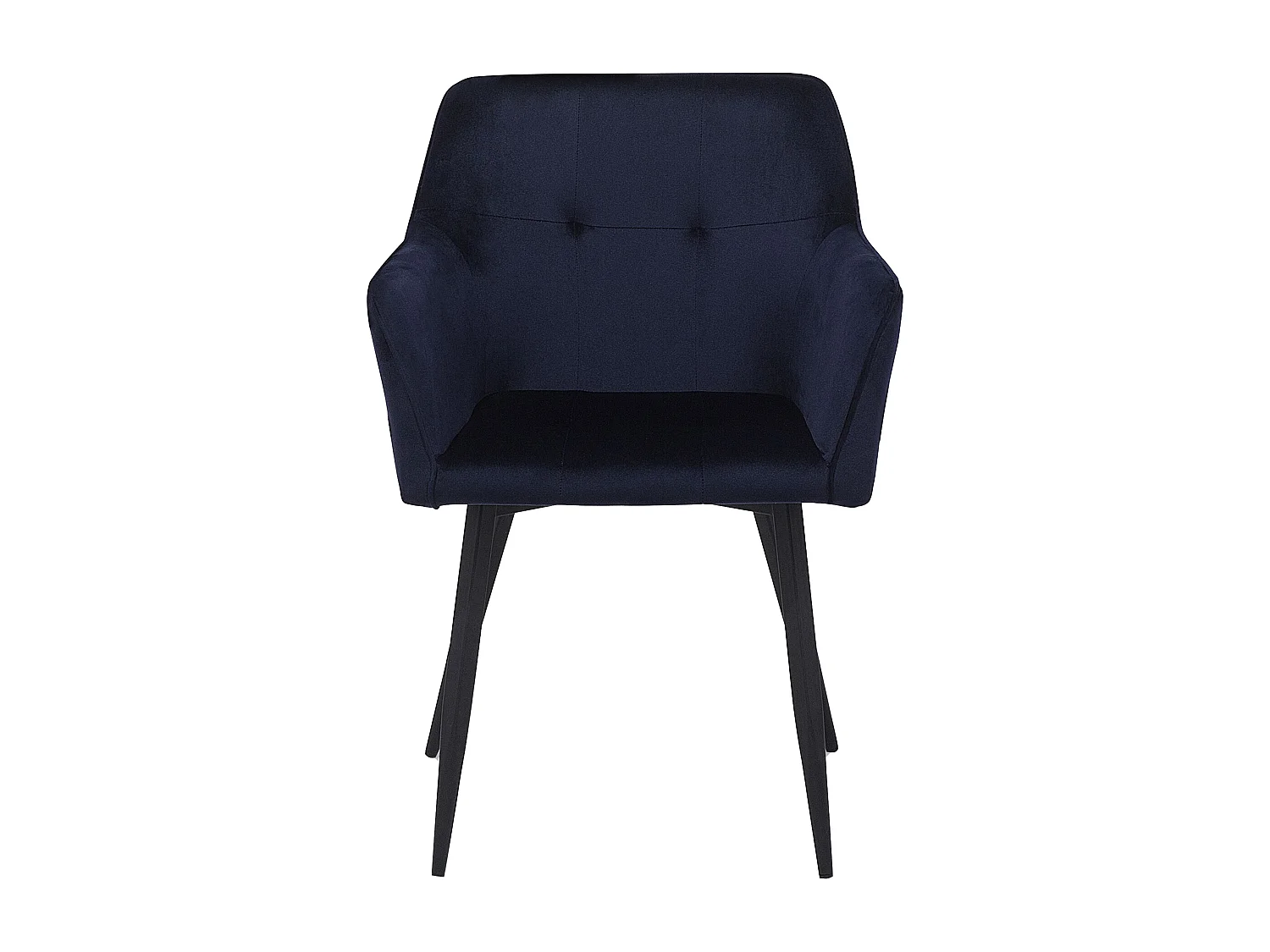 Set di 2 sedie da pranzo JASMIN Velluto Blu scuro