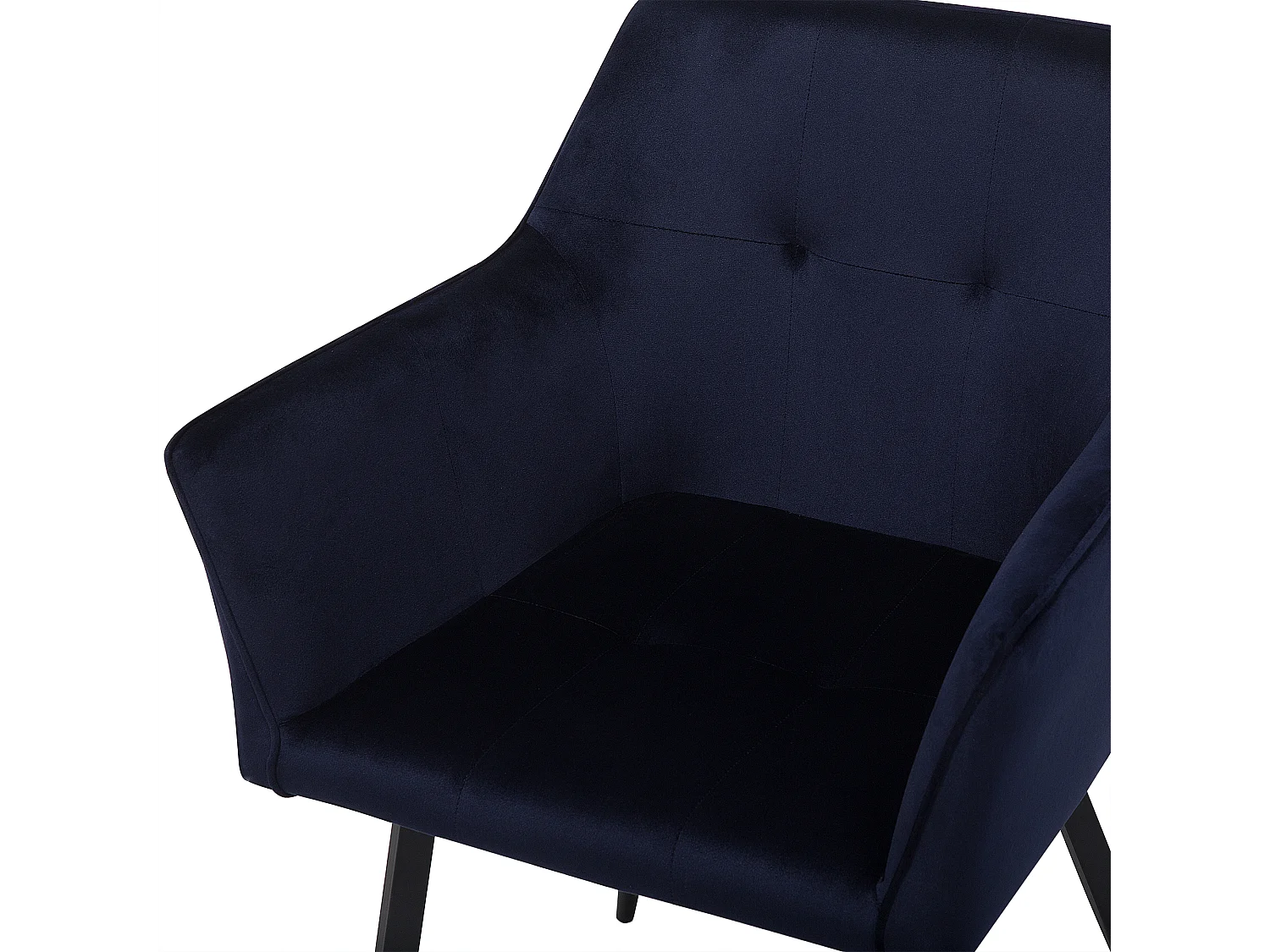 Set di 2 sedie da pranzo JASMIN Velluto Blu scuro