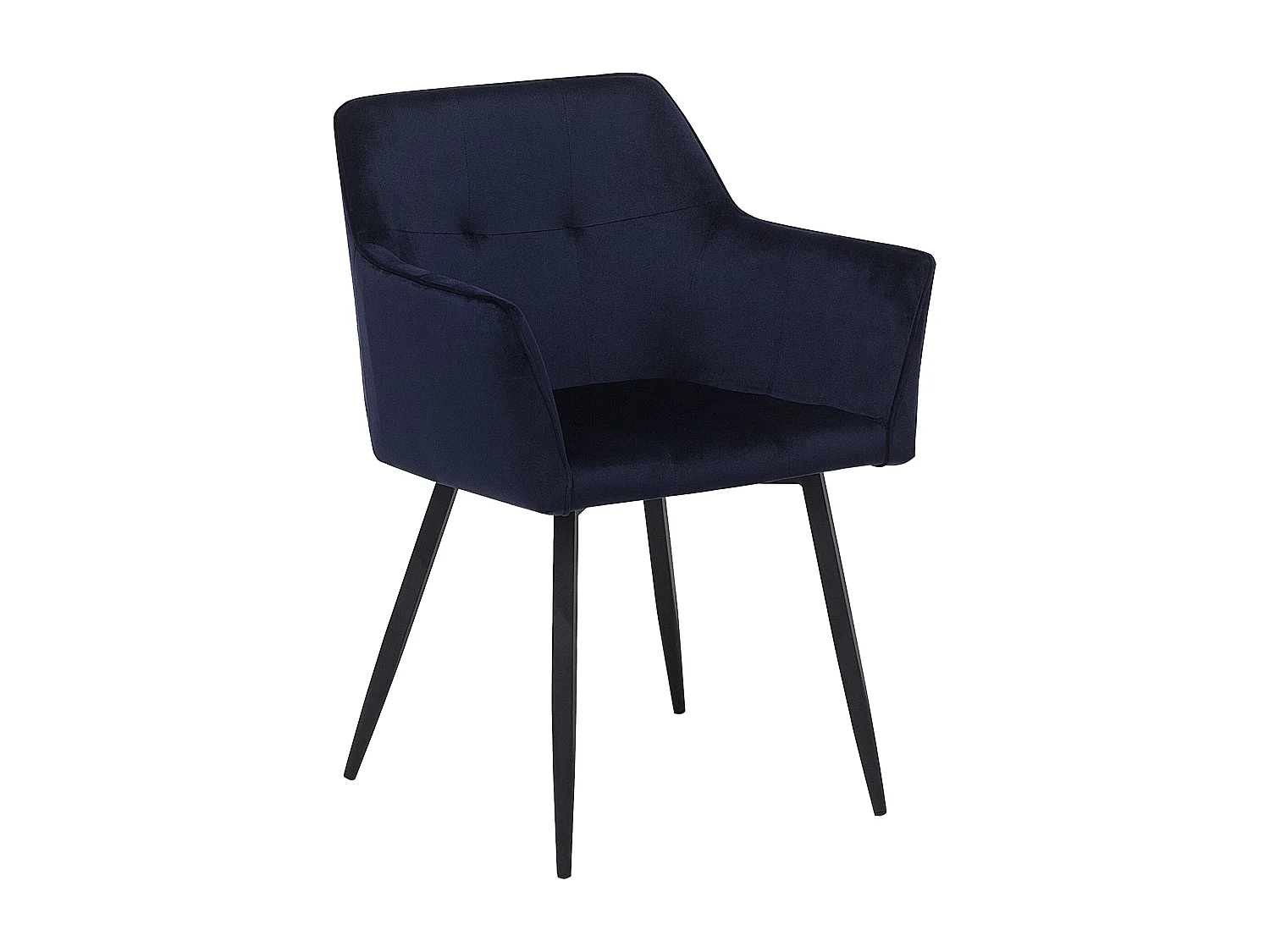 Conjunto de 2 cadeiras de jantar JASMIN Veludo Azul escuro