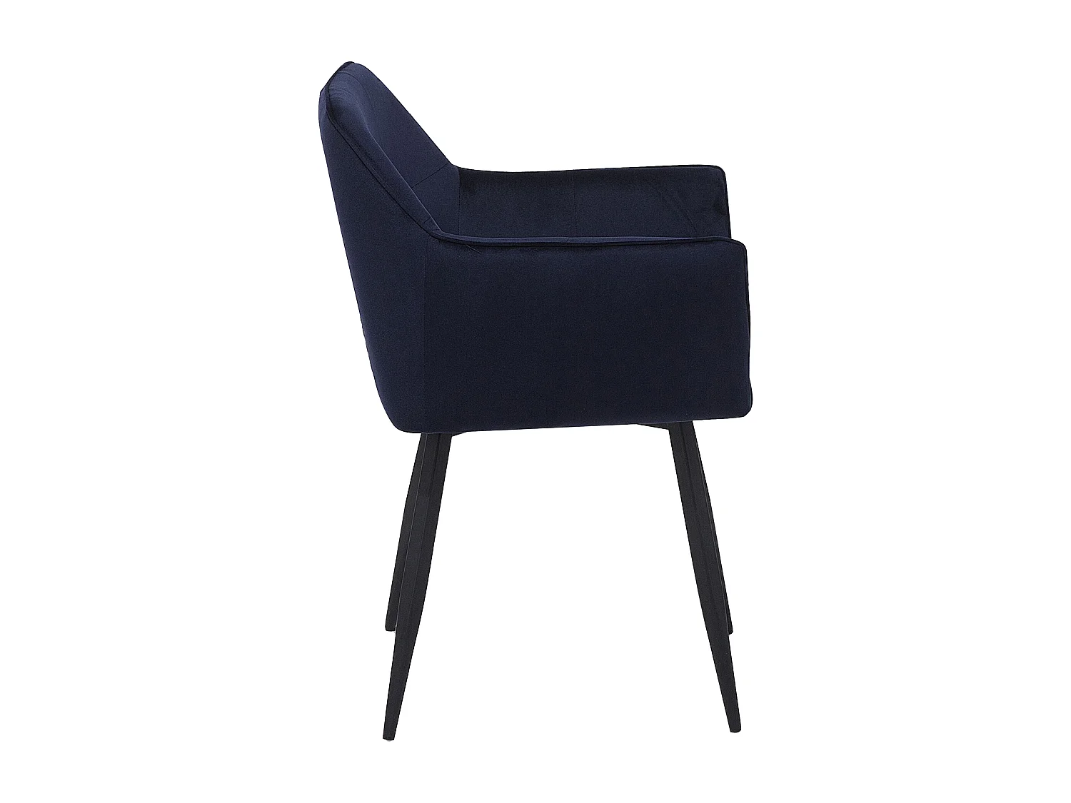 Conjunto de 2 cadeiras de jantar JASMIN Veludo Azul escuro
