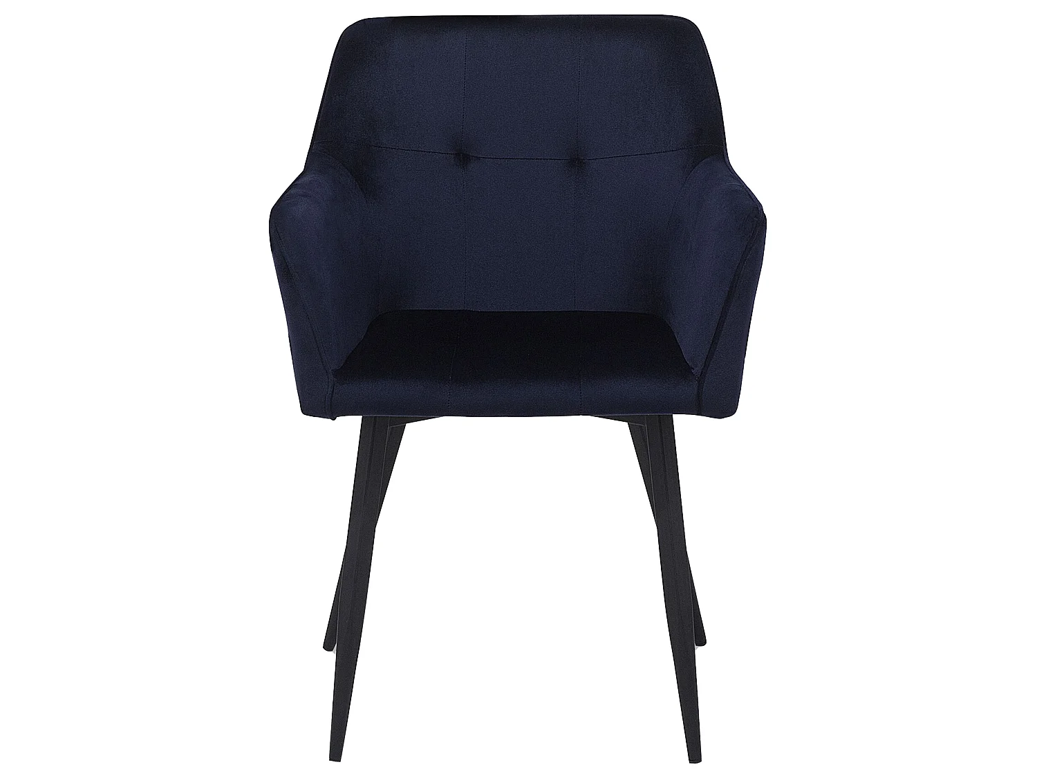 Conjunto de 2 cadeiras de jantar JASMIN Veludo Azul escuro